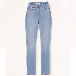 Abercrombie 90’s ultra high rise slim straight jean